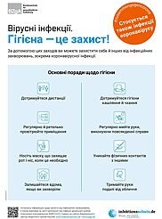 Прев'ю плакату «Вірусні інфекції - гігієна захищає!»