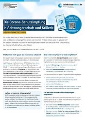 Merkblatt Corona-Schutzimpfung in Schwangerschaft und Stillzeit