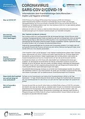 Vorschau des "Coronavirus"-Erregersteckbriefs
