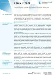 Vorschaubild des Ebola-Fieber-Erregersteckbriefs
