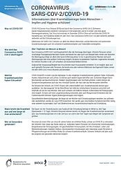 Vorschau des "Coronavirus"-Erregersteckbriefs