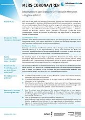 Vorschau des "Coronavirus"-Erregersteckbriefs