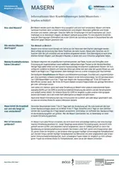 Vorschaubild des Masern-Erregersteckbriefs