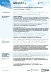 Vorschaubild des Hepatitis-A-Erregersteckbriefs