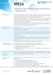 Vorschaubild des MRSA-Erregersteckbriefs