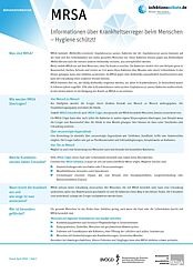 Vorschaubild des MRSA-Erregersteckbriefs