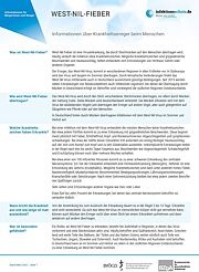 Vorschau des Erregersteckbriefs "West-Nil-Fieber"