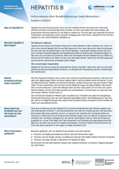 Vorschaubild des Hepatitis-B-Erregersteckbriefs