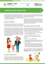 Попередній перегляд брошури «Вакцинація проти грипу для дітей»