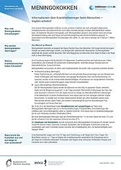 Vorschaubild des Meningokokken-Erregersteckbriefs