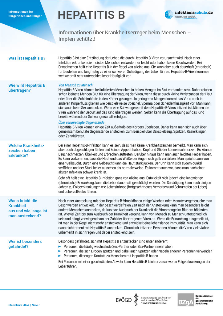 Wie Bekommt Man Hepatitis B Hepatitis B: www.infektionsschutz.de